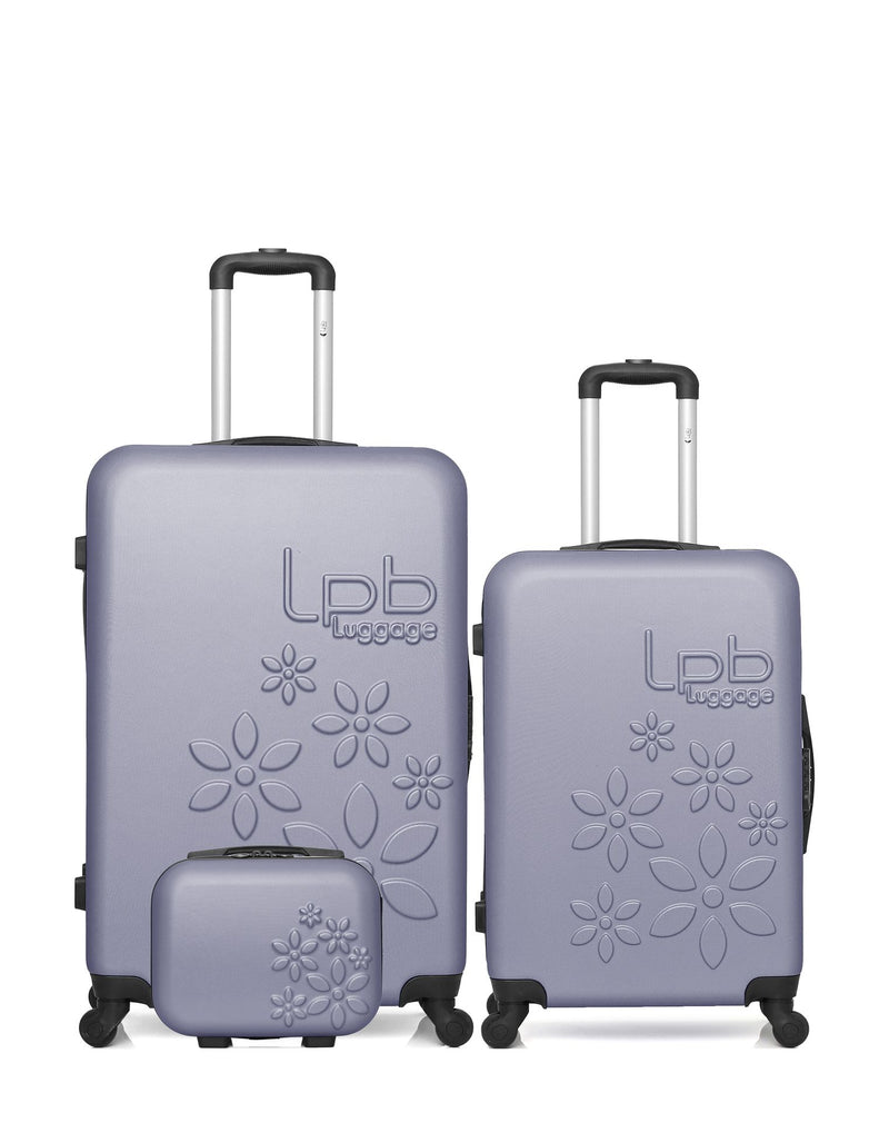 3 Luggages Bundle Large 75cm, Medium 65cm and Vanity Case ELEONOR