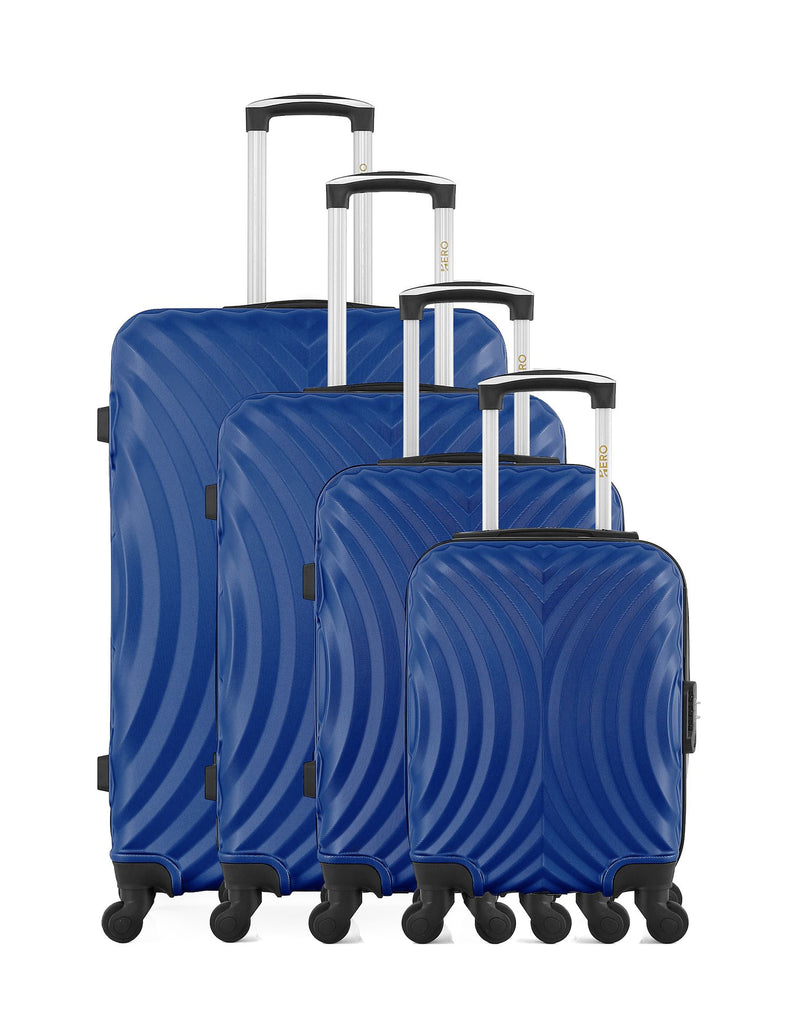 4 Luggage Bundle Large 75cm, Medium 65cm, Cabin 55cm and Underseat 46cm LAGOS-M