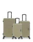 WAGRAM - 3-piece hard-shell suitcase set - Large suitcase, Medium suitcase and Cabin S - BLUESTAR