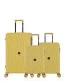 3-Piece Hard-Shell Suitcase Set ODEON - Large, Cabin and XS Cabin