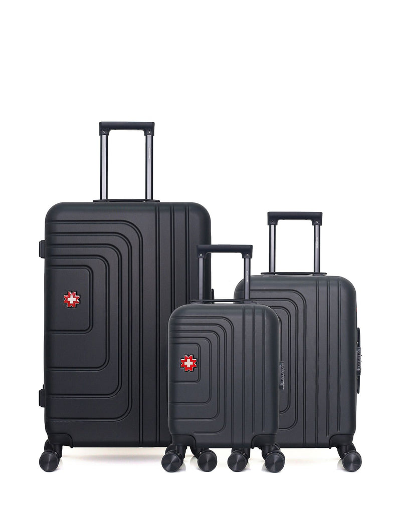 SWISS KOPPER - LOT DE 3 - Valises grand format, cabine et cabine XXS RUTI