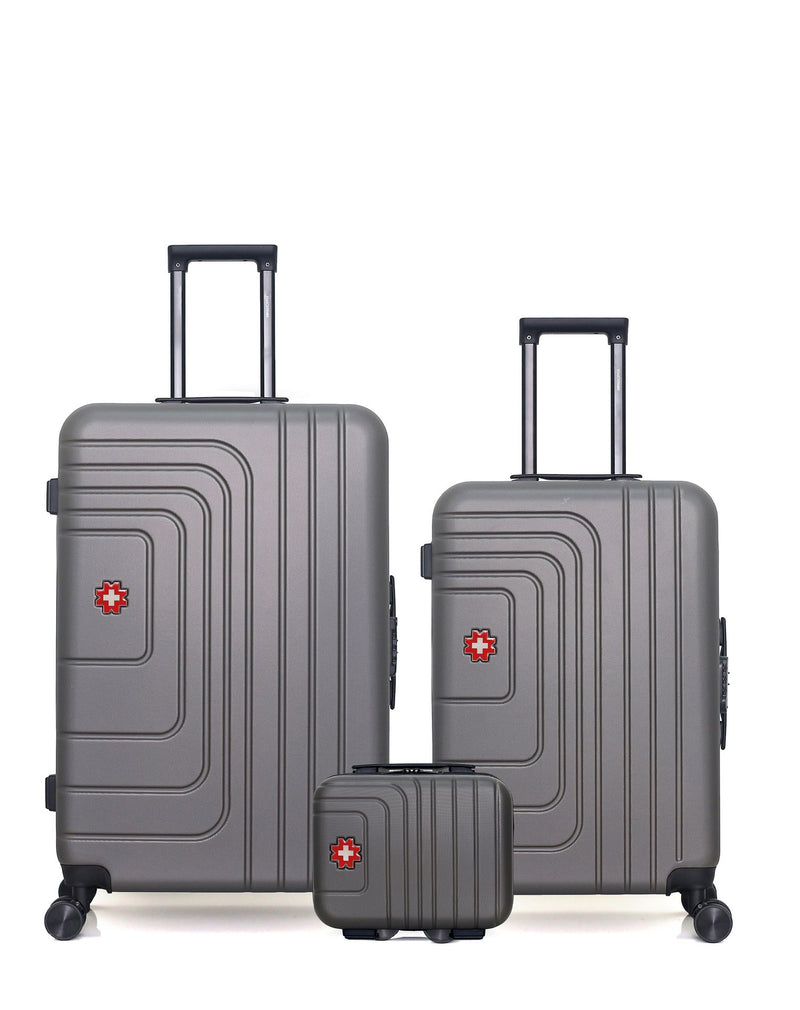 SWISS KOPPER - LOT DE 3 - Valises grand format, weekend et vanity RUTI