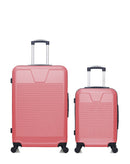 WAVE PARIS - 2-Piece Suitcase Set - Large Suitcase and Cabin S SELENGA