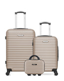 3 Luggages Set Medium 65cm, Cabin 55cm and Vanity BRAZILIA