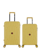 2-Piece Hard-Shell Suitcase Set ODEON - Medium and Cabin