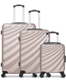 3 Luggage Bundle Large 75cm Medium 65cm Cabin 45cm Danube