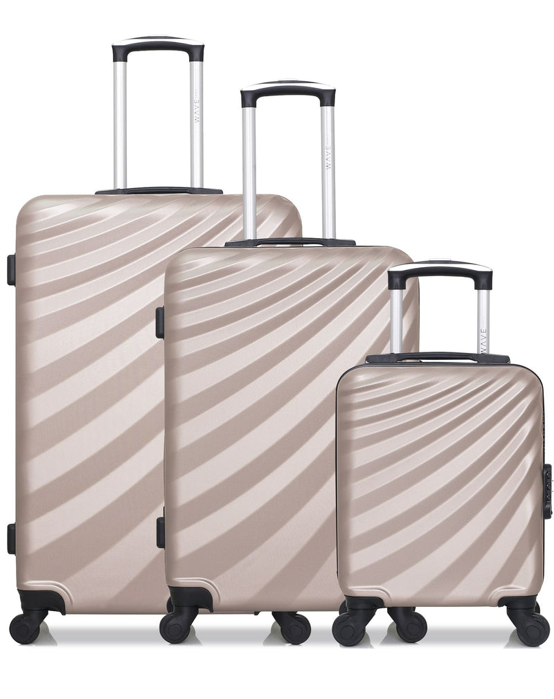 3 Luggage Bundle Large 75cm Medium 65cm Cabin 45cm Danube