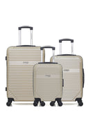 3 Luggage Set Medium 65cm, Cabin 55cm and Underseat 46cm MEMPHIS