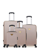 LPB LUGGAGE AGATA - 4-piece luggage set in ABS (large suitcase, medium suitcase, cabin S and cabin XXS)