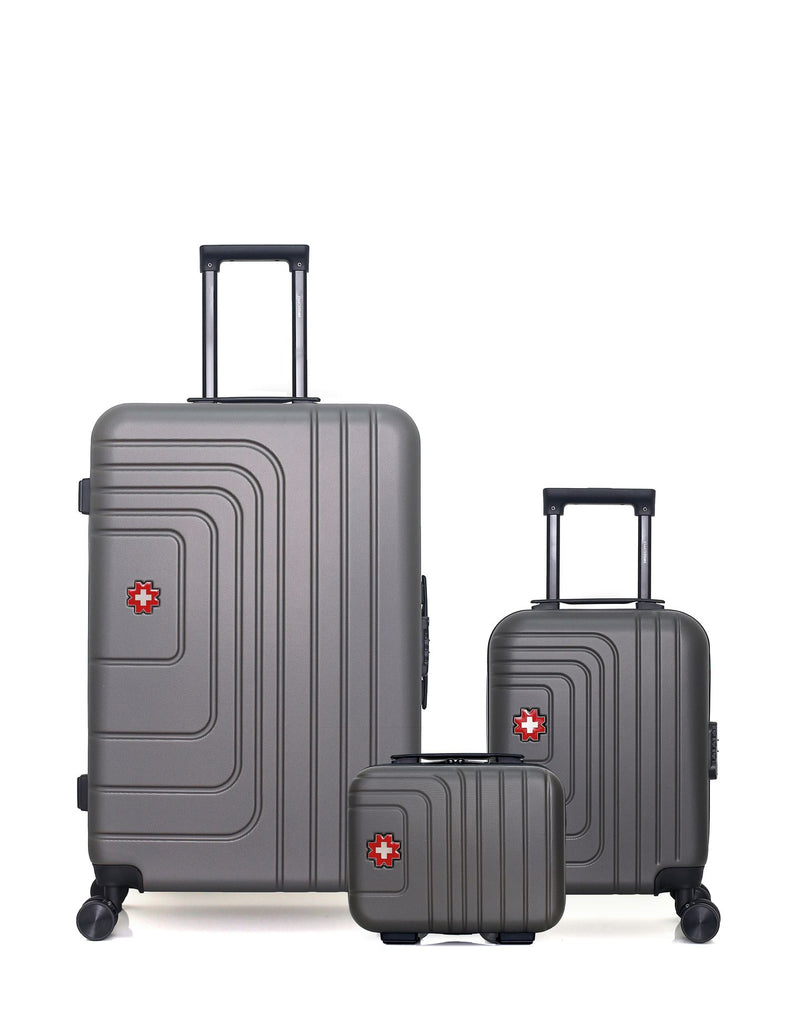 SWISS KOPPER - LOT DE 3 - Valises grand format, cabine XXS et vanity RUTI