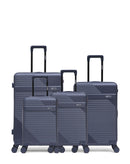 WOHLEN - 4-piece hard-shell suitcase set - Large suitcase, Medium suitcase, Cabin S and Cabin XS - SWISS KOPPER