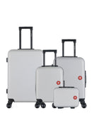 4 Luggage Set Medium 65cm, Cabin 55cm, Underseat 46cm and Vanity Case SPIEZ