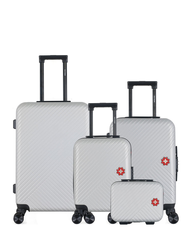 4 Luggage Set Medium 65cm, Cabin 55cm, Underseat 46cm and Vanity Case SPIEZ