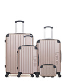LPB LUGGAGE HAMBOURG - 4-piece luggage set in ABS (large suitcase, medium suitcase, cabin S and vanity case)