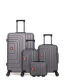 SWISS KOPPER - LOT DE 4 - Valises grand format, cabine, cabine XXS et vanity RUTI