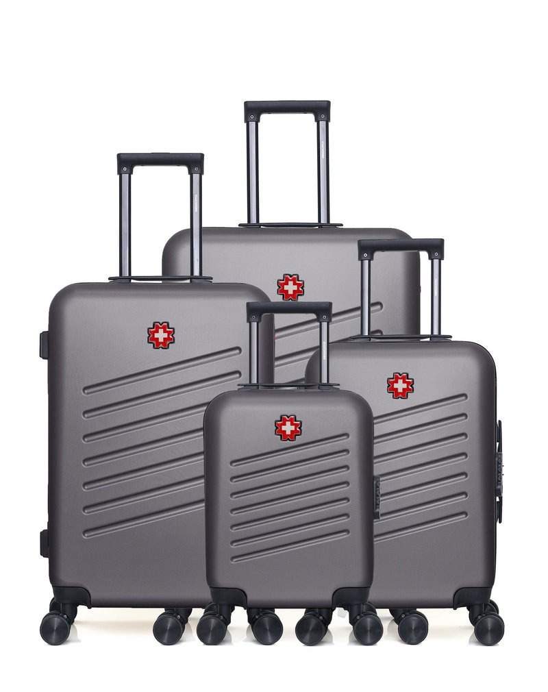 4 Luggage Bundle Large 75cm, Medium 65cm, Cabin 55cm and Underseat 46cm ZURICH