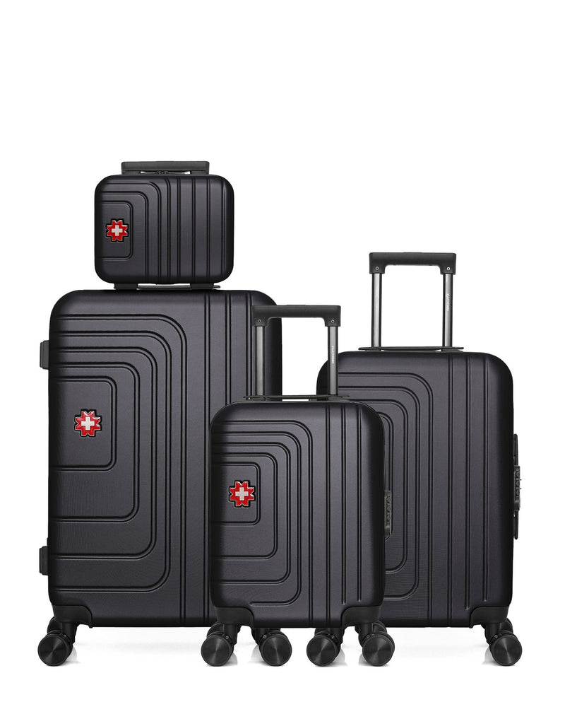 4 Luggage Bundle Medium 65cm, Cabin 55cm, Underseat 46cm and Vanity Case RUTI