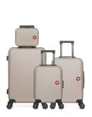 4 Luggage Set Medium 65cm, Cabin 55cm, Underseat 46cm and Vanity Case SPIEZ