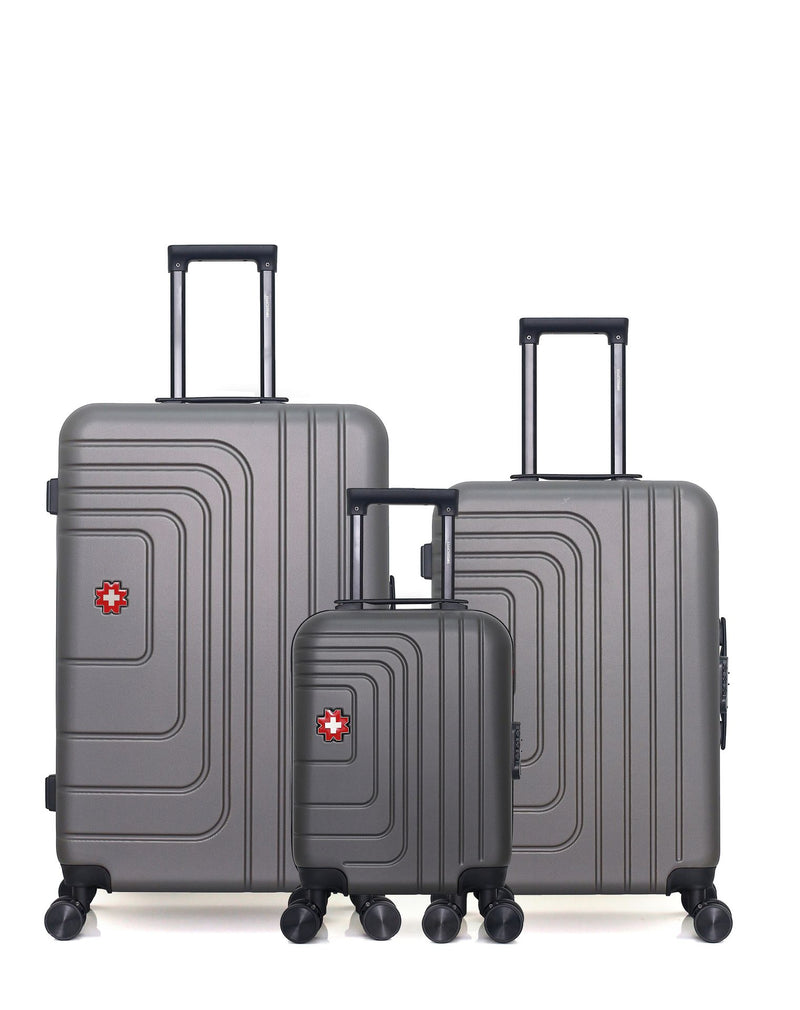 SWISS KOPPER - LOT DE 3 - Valises grand format, weekend et cabine XXS RUTI