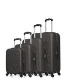 ELEONOR-M - 4-piece hard-shell suitcase set - Large suitcase, Medium suitcase, Cabin S and Cabin XXS - LPB LUGGAGE