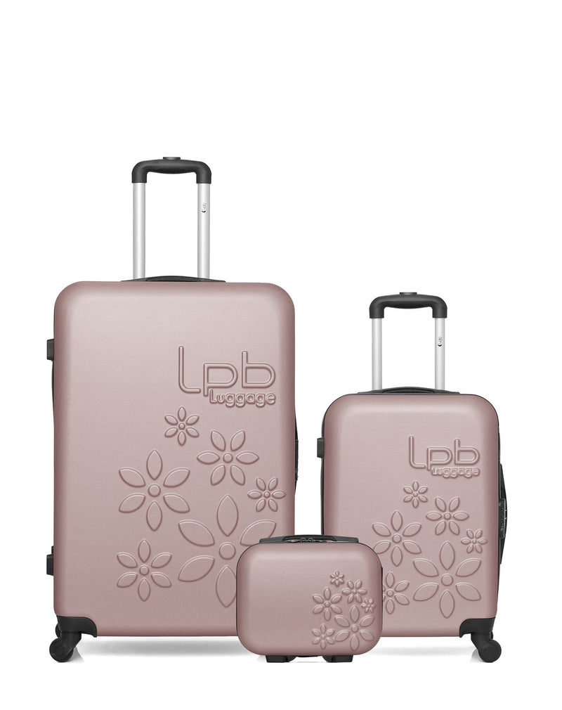 3 Luggages Bundle Large 75cm, Cabin 55cm and Vanity Case ELEONOR