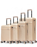 WOHLEN-O - 4-piece hard-shell suitcase set - Large suitcase, Medium suitcase, Cabin S and Cabin XS - SWISS KOPPER