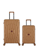 2-Piece Hard-Shell Suitcase Set ODEON - Large and Cabin