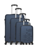 ELEONOR-M - 4-piece hard-shell suitcase set - Large suitcase, Medium suitcase, Cabin S and Cabin XXS - LPB LUGGAGE