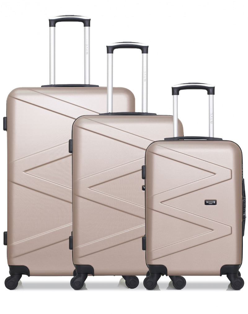 3 Luggage Bundle Large 75cm Medium 65cm Cabin 55cm Amazone
