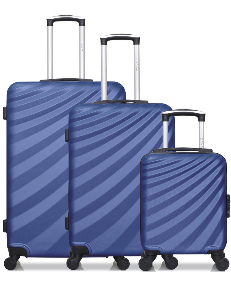 3 Luggage Bundle Large 75cm Medium 65cm Cabin 45cm Danube