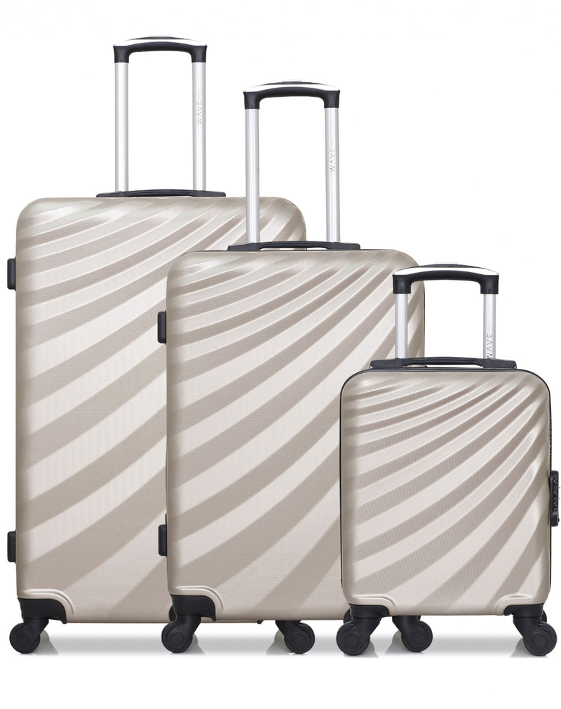 3 Luggage Bundle Large 75cm Medium 65cm Cabin 45cm Danube