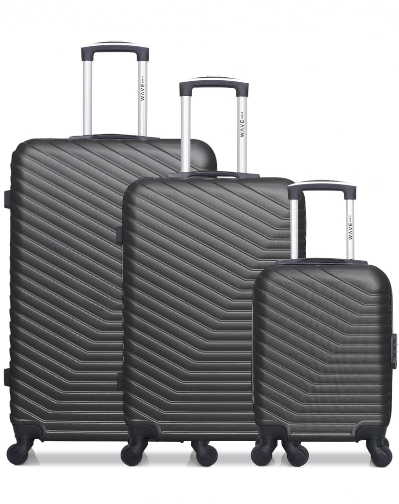 3 Luggage Bundle Large 75cm Medium 65cm Cabin 45cm Lena