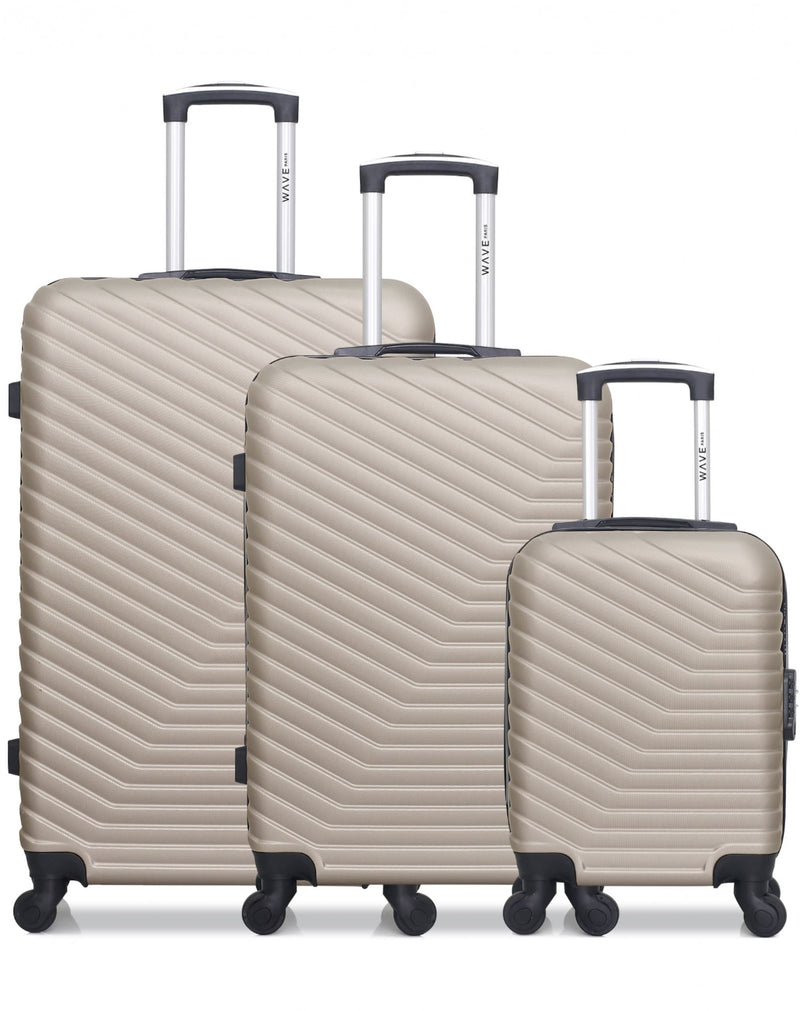 3 Luggage Bundle Large 75cm Medium 65cm Cabin 45cm Lena