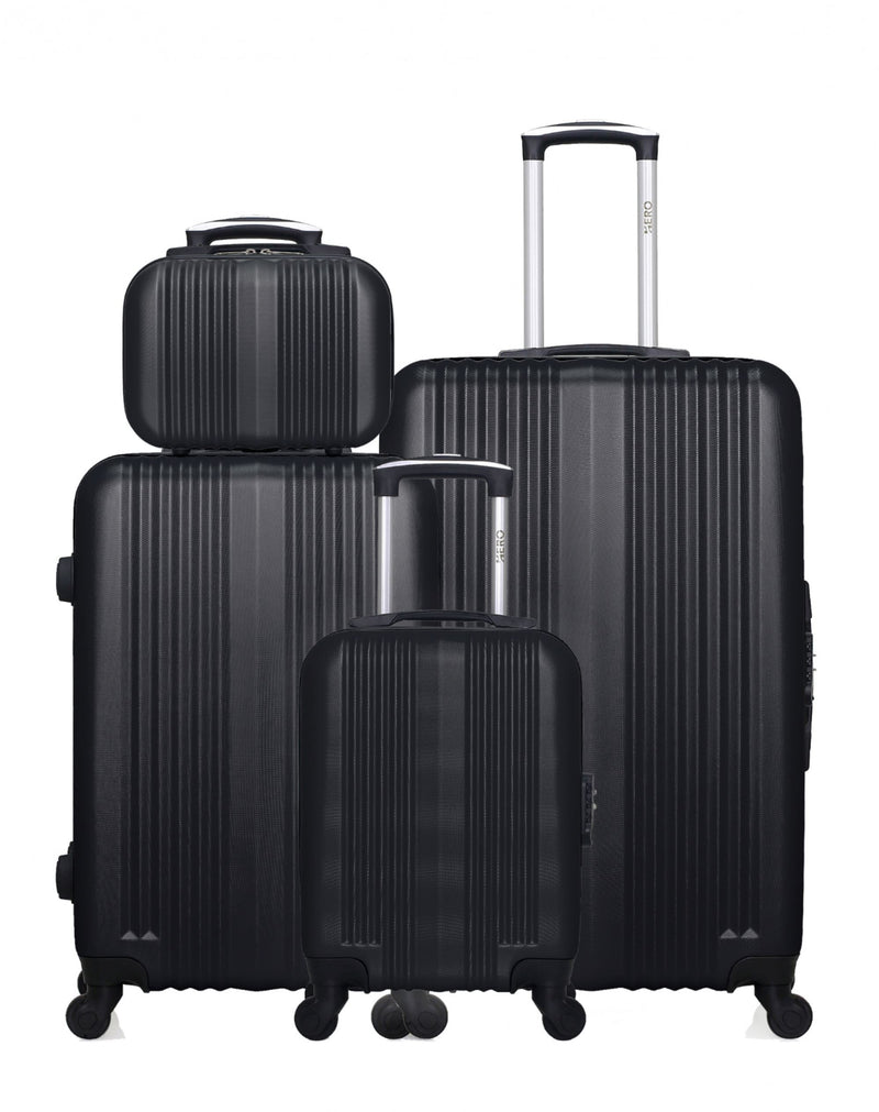 4 Luggage Bundle Large 75cm Medium 65cm Cabin 45cm Vanity Lipari