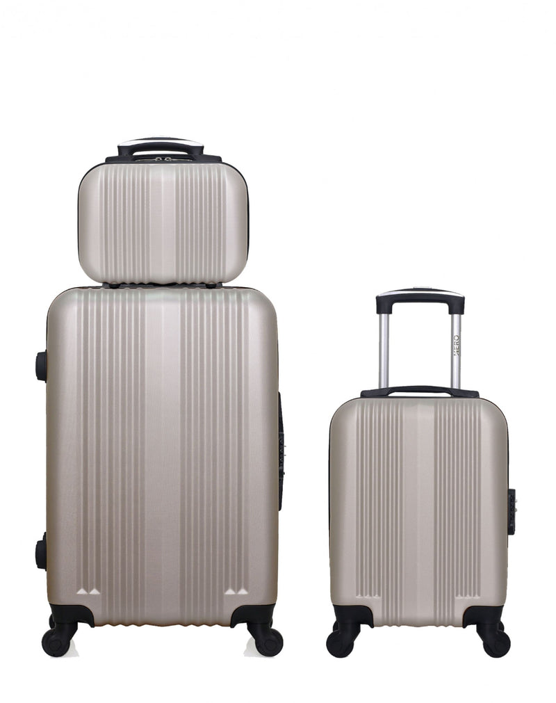 3 Luggage Bundle Medium 65cm Cabin 45cm Vanity Lipari